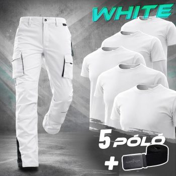 Sara Pro White munkaruha szett