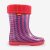 Demar bélelt gyerek gumicsizma - pink