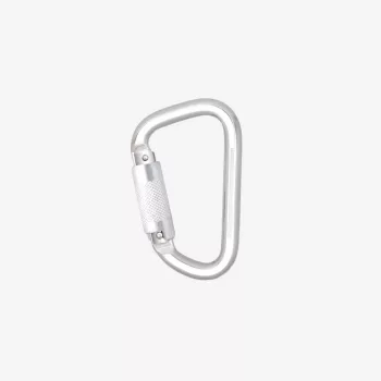   Kratos alumínium karabiner, negyedfordulatos zárral, 21mm nyitótávolsággal