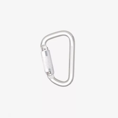 Kratos alumínium karabiner, negyedfordulatos zárral, 21mm nyitótávolsággal