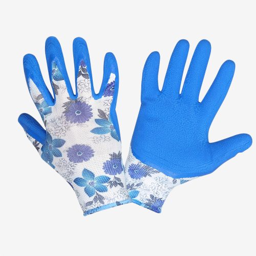 LAHTI PRO Blue Flower latex védőkesztyű