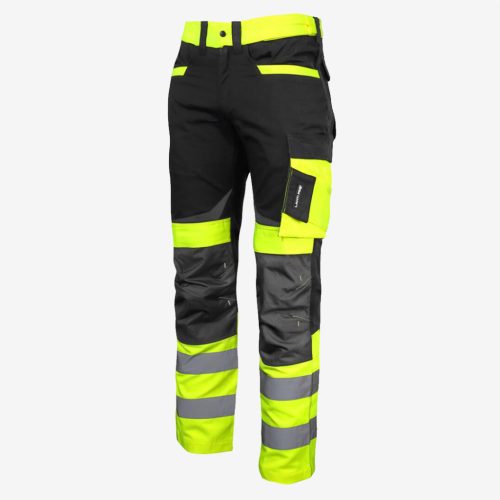 LAHTI PRO Slim-Fit láthatósági munkásnadrág