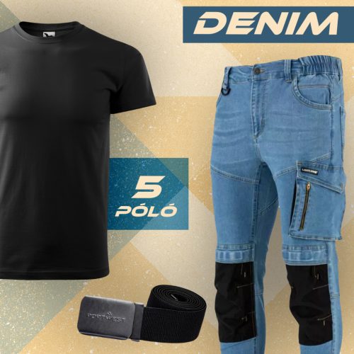 Denim Pro Black munkaruha szett