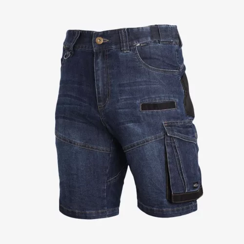 LAHTI PRO Denim farmer munkaruha rövidnadrág