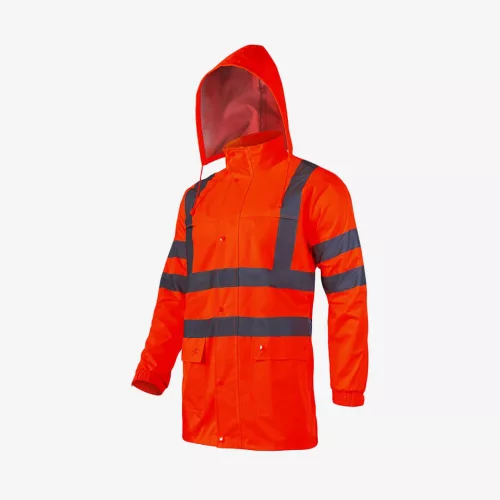 LAHTI PRO Hi-Vis vízhatlan láthatósági kabát