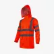 LAHTI PRO Hi-Vis vízhatlan láthatósági kabát