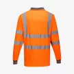 Portwest Cotton Comfort hosszú ujjú galléros láthatósági póló