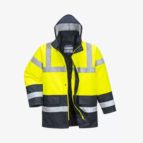 Portwest Hi-Vis Traffic kéttónusú láthatósági munkaruha kabát