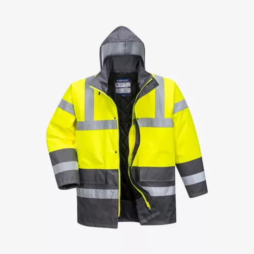 Portwest Hi-Vis Traffic kéttónusú láthatósági munkaruha kabát