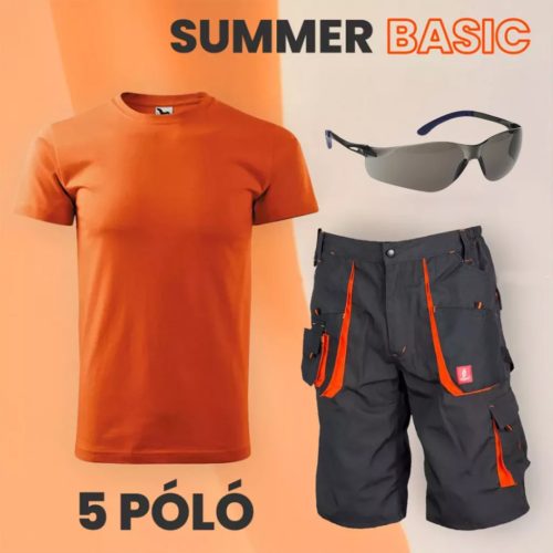 Summer Basic XL narancssárga rövidnadrág szett