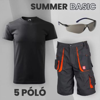 Summer Basic szürke rövidnadrág szett