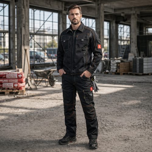 Urgent B fekete munkaruha szett