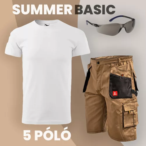 Summer Basic fehér rövidnadrág szett