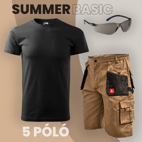 Summer Basic XL fekete rövidnadrág szett