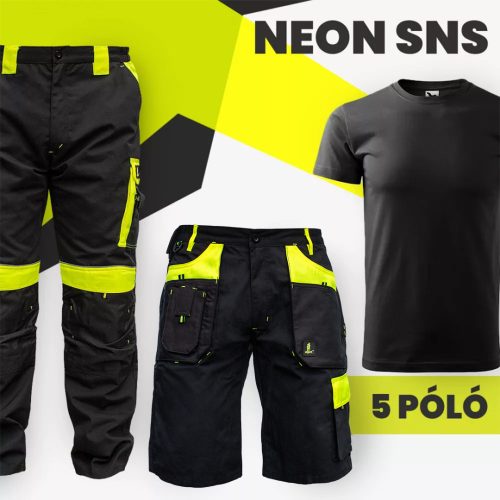 Neon SNS Fekete munkaruha szett