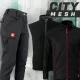 City Mesh fekete munkaruha szett