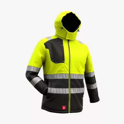 Urgent 979 láthatósági bélelt hosszú kabát