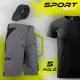 Sport Basic Black nyári rövidnadrág munkaruha szett