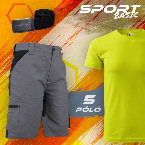 Sport Basic Neon nyári rövidnadrág munkaruha szett