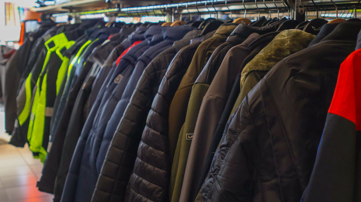 bélelt, téli munkavédelmi kabátok