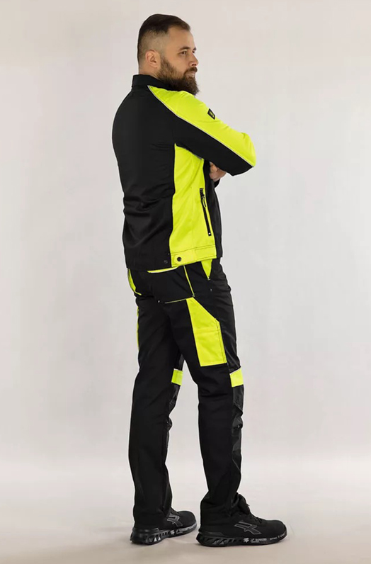 Urgent Neon munkaruha kabát modellen